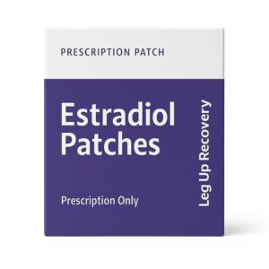 Prescription Female Estradiol Patch packaging for hormone therapy