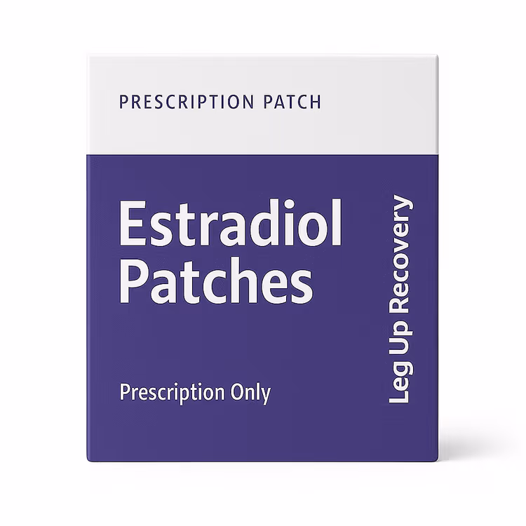 Prescription Female Estradiol Patch packaging for hormone therapy