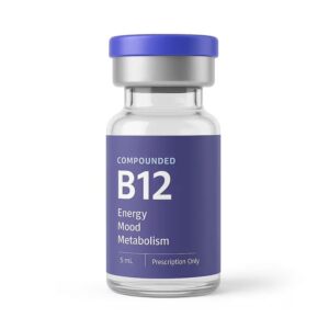 Vial of prescription Injectable B-12 for energy and blood health